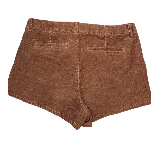 SOLD dark academia brown corduroy shorts forever 21 size 28 - Picture 2 of 9
